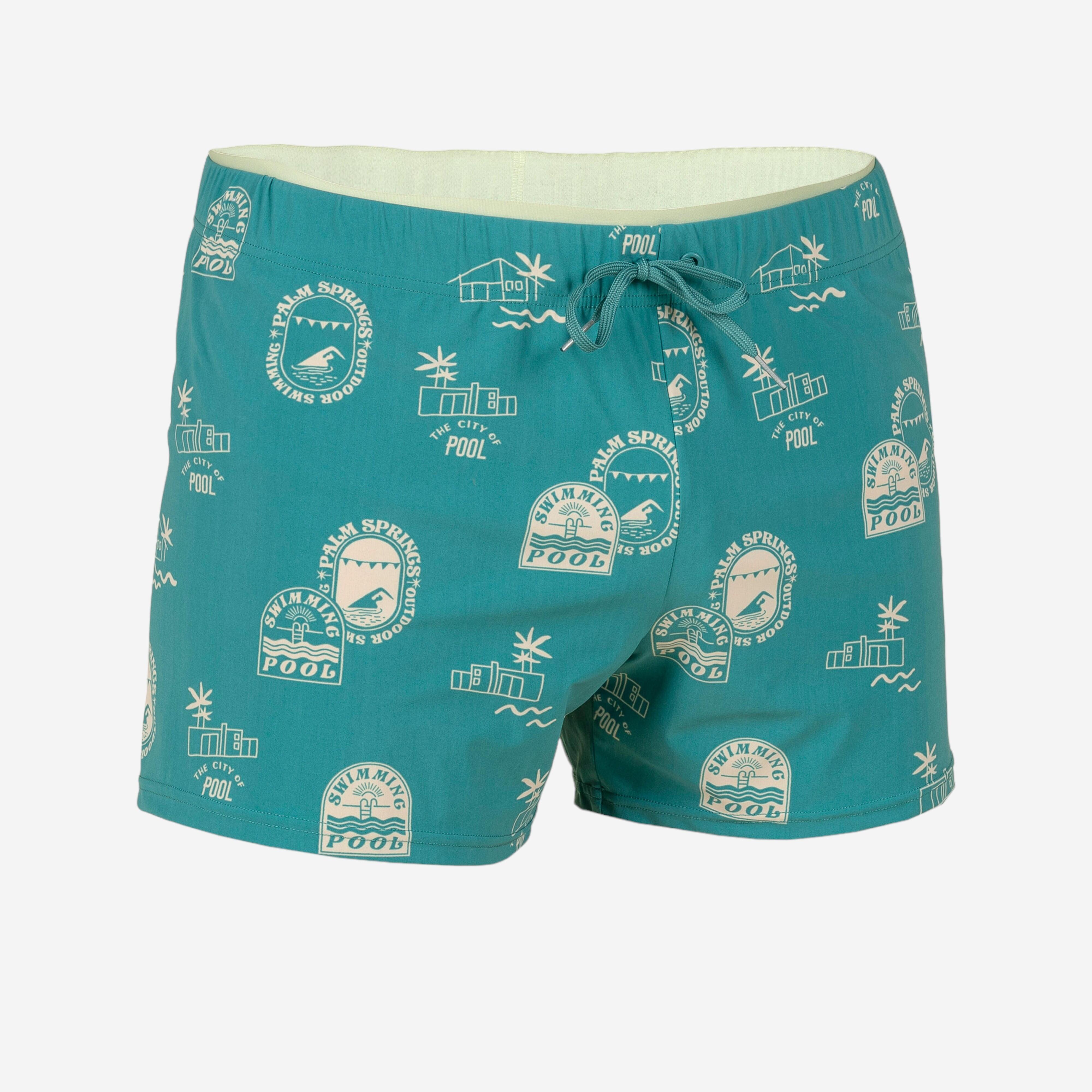 Men’s swimming shorts - Swimshort 100 Short - Pool Turquoise Green