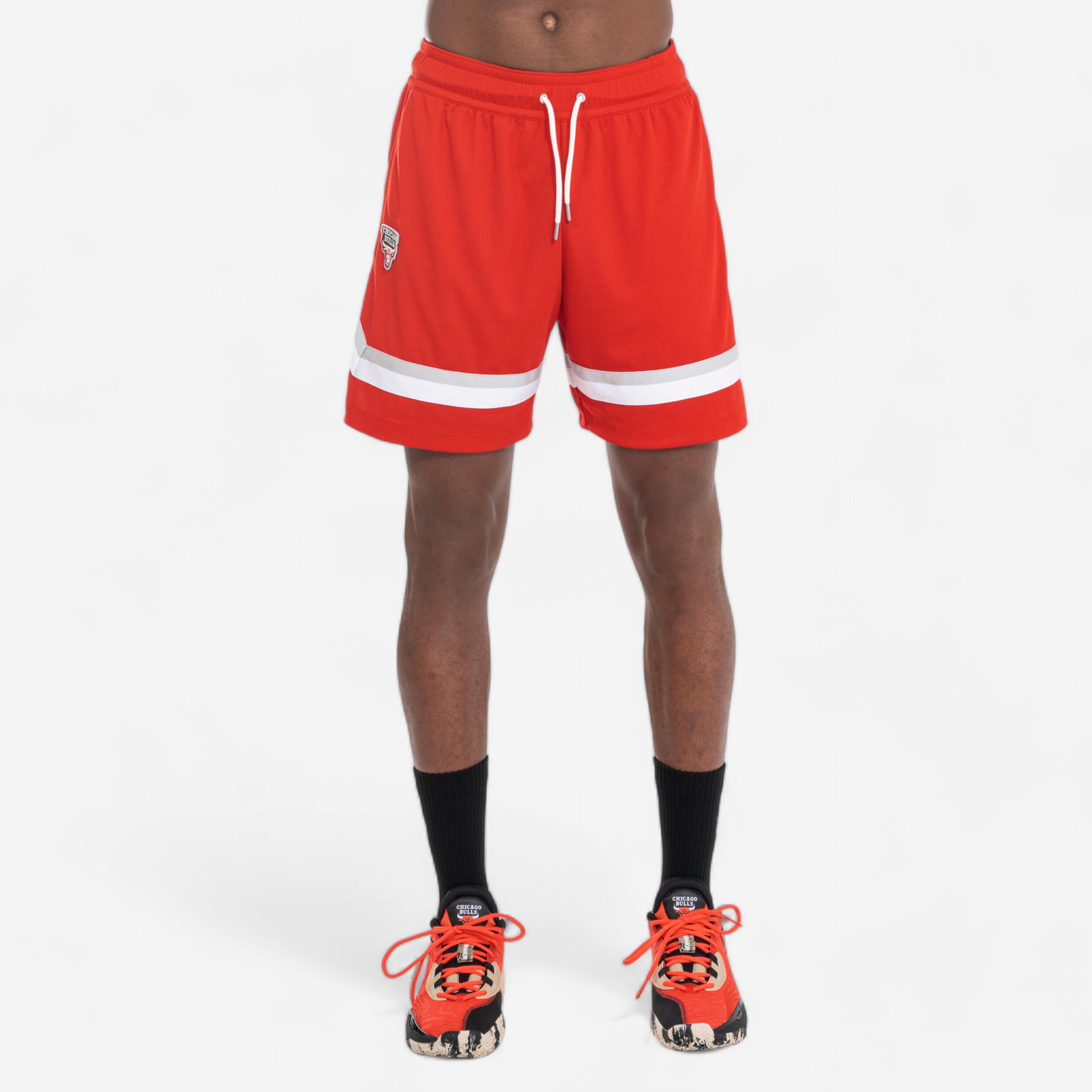 Men's/Women's Adult Basketball Shorts SH 900 NBA Chicago Bulls - Red