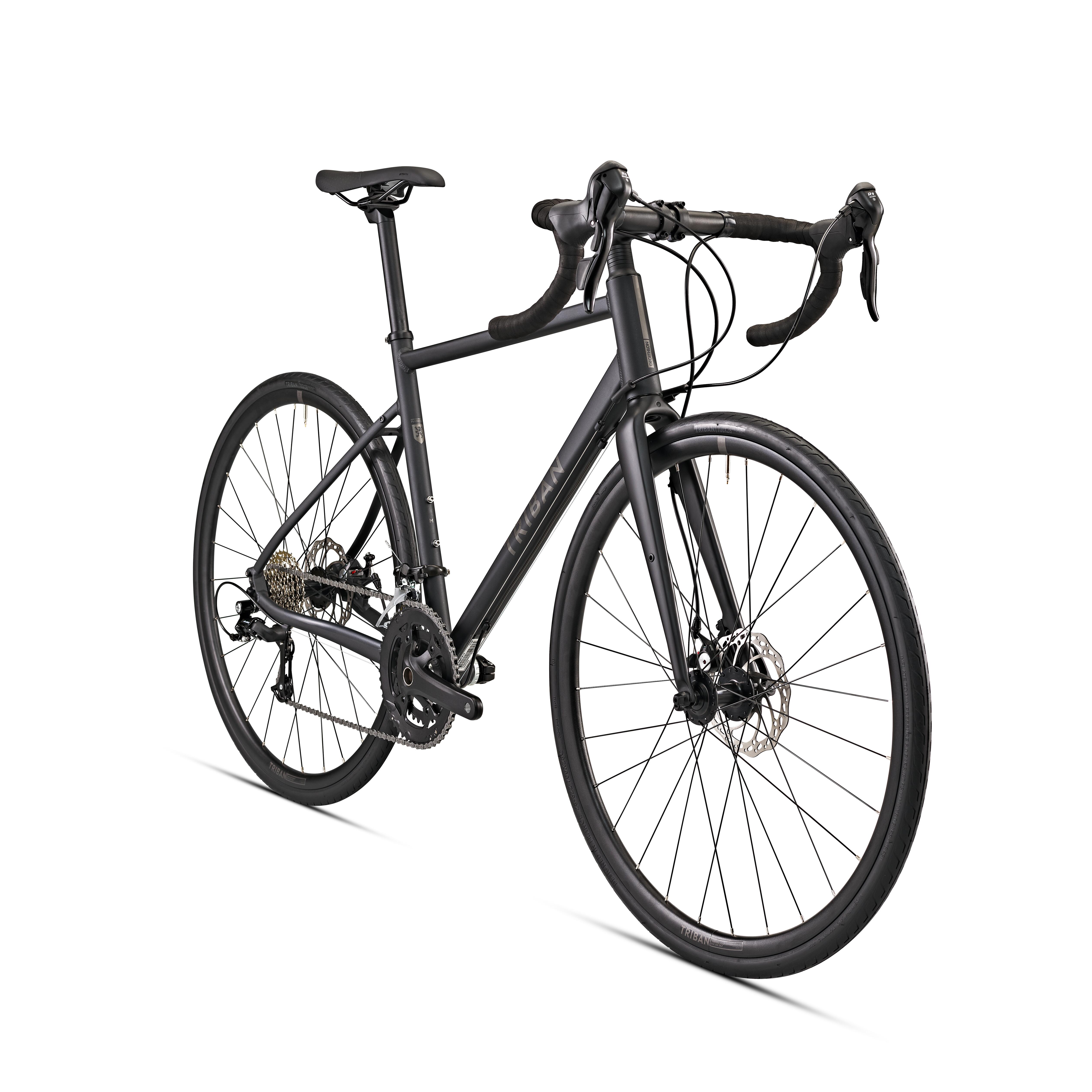 Cycle Touring Road Bike RC500 Microshift 9-Speed - Grey