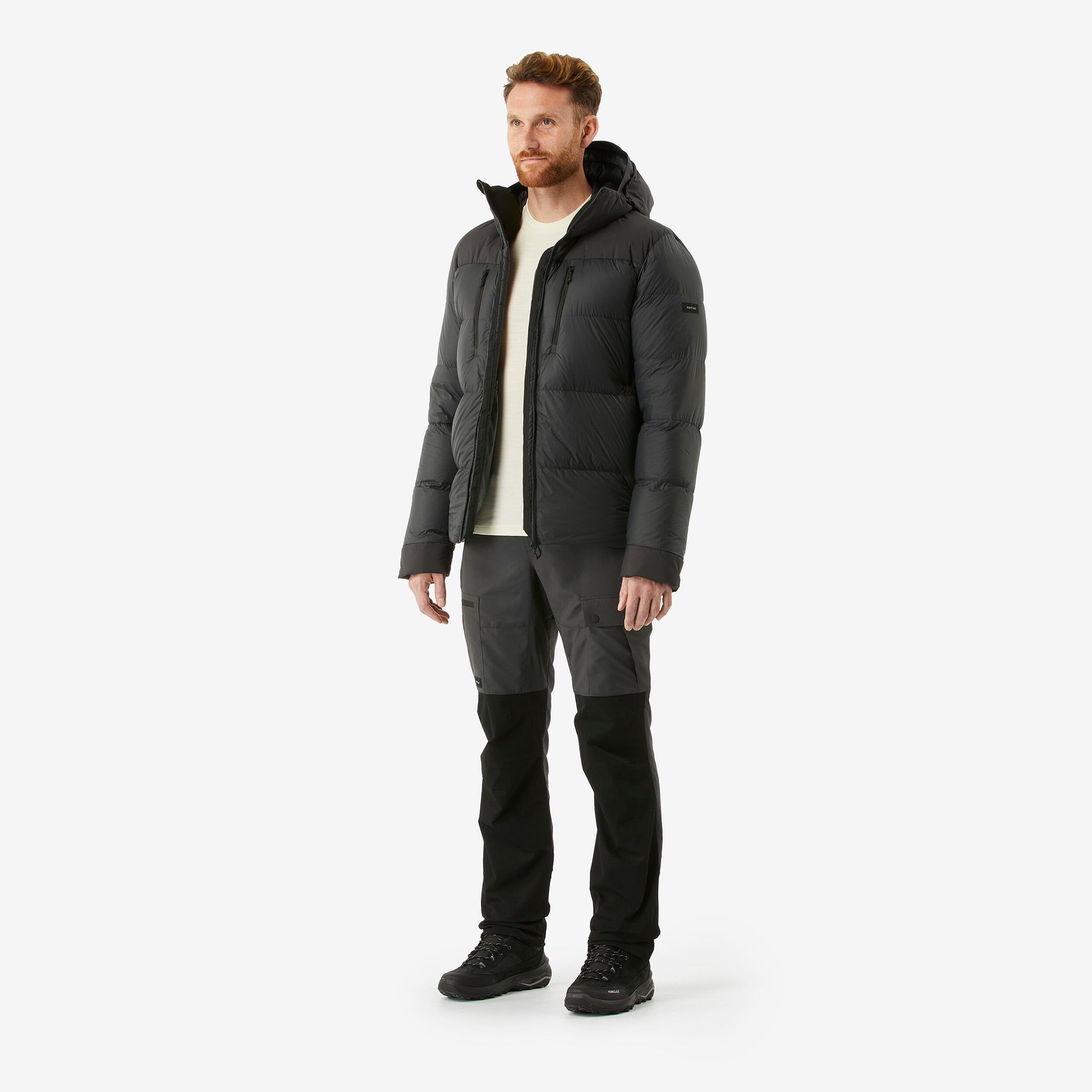 Men’s Hooded Down Jacket - MT900 -20°C - Black