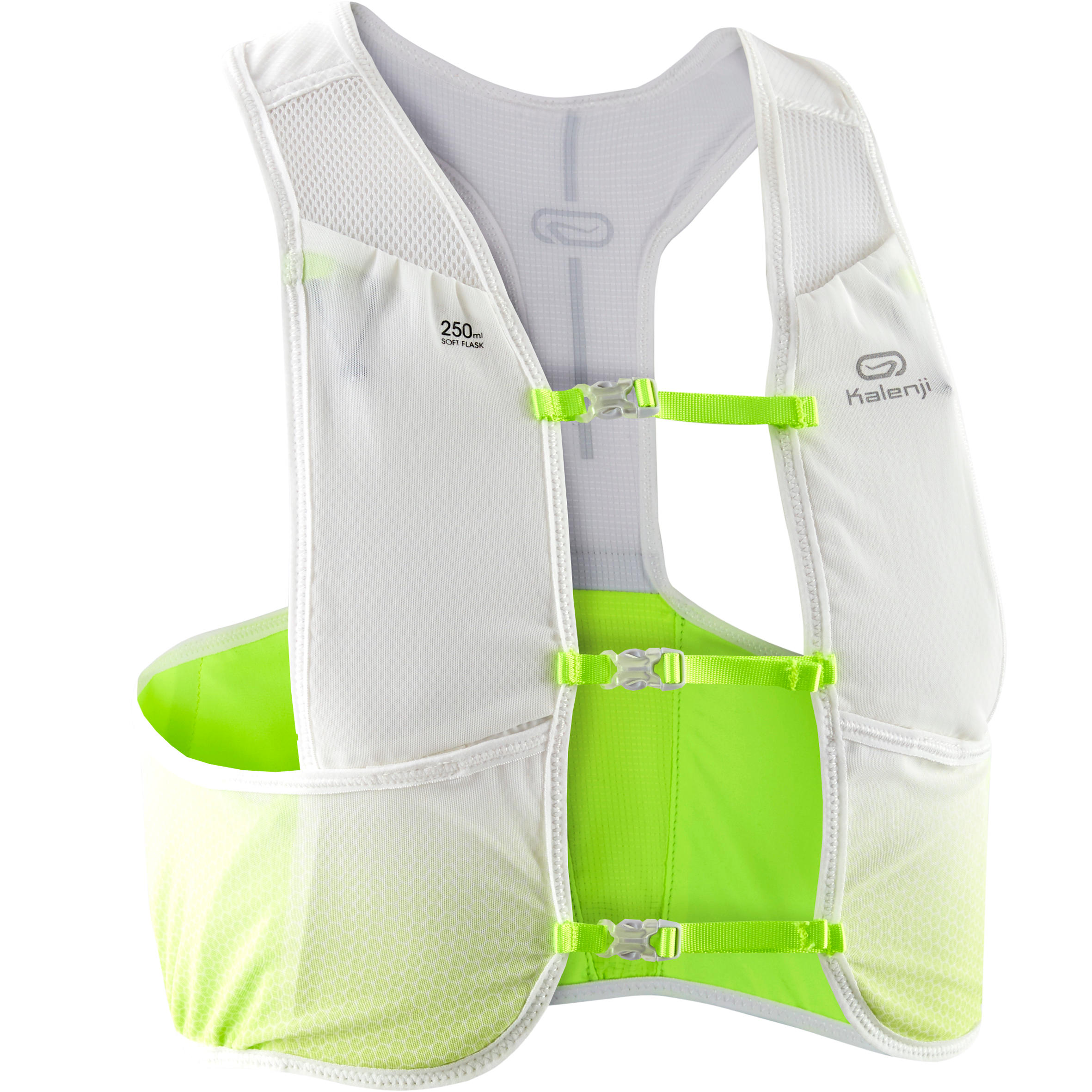 RUNNING GILET BACKPACK MARATHON - WHITE/YELLOW
