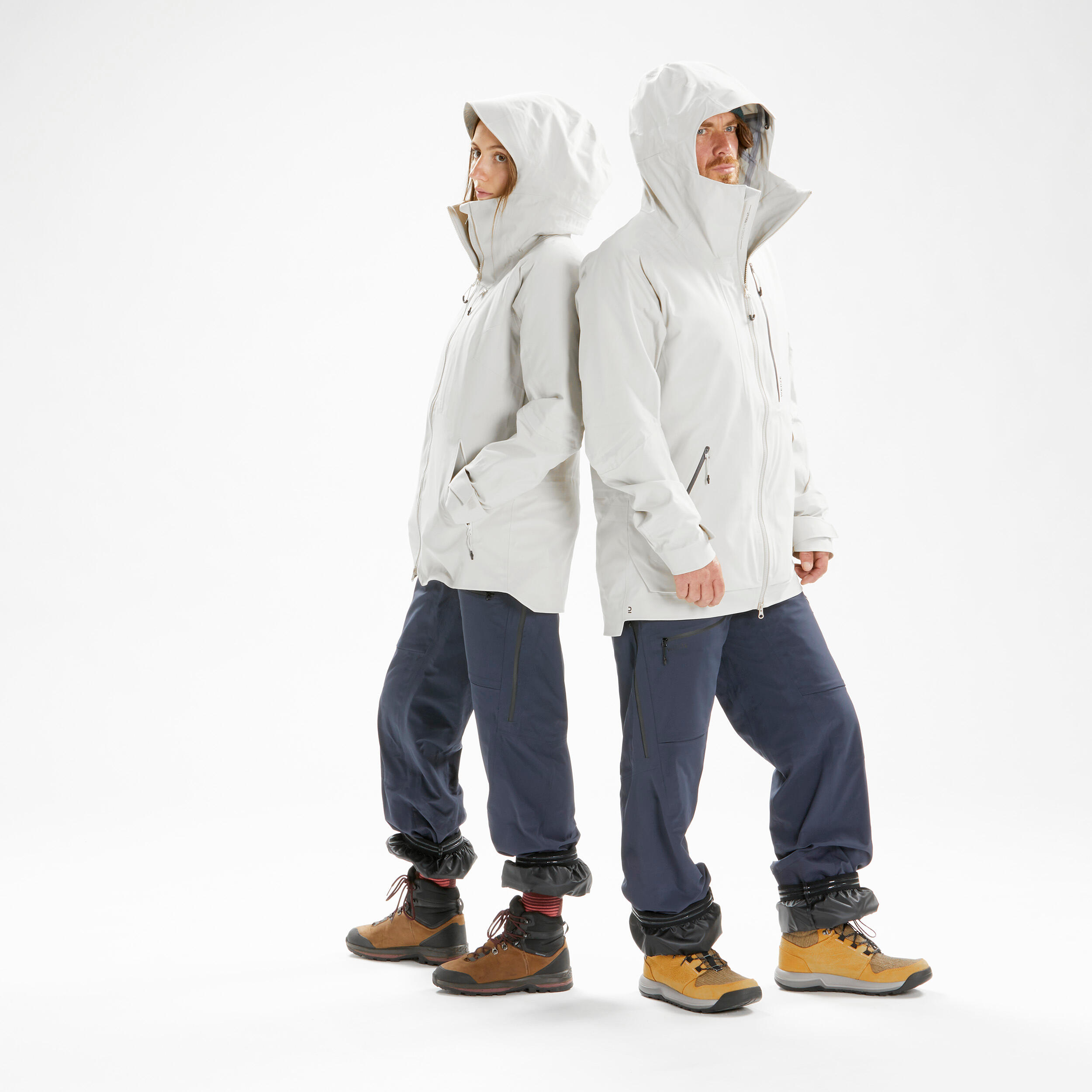 WOMEN'S SKI FINE  AND WARM DOWN JACKET - FR900 - NAVY BLUE