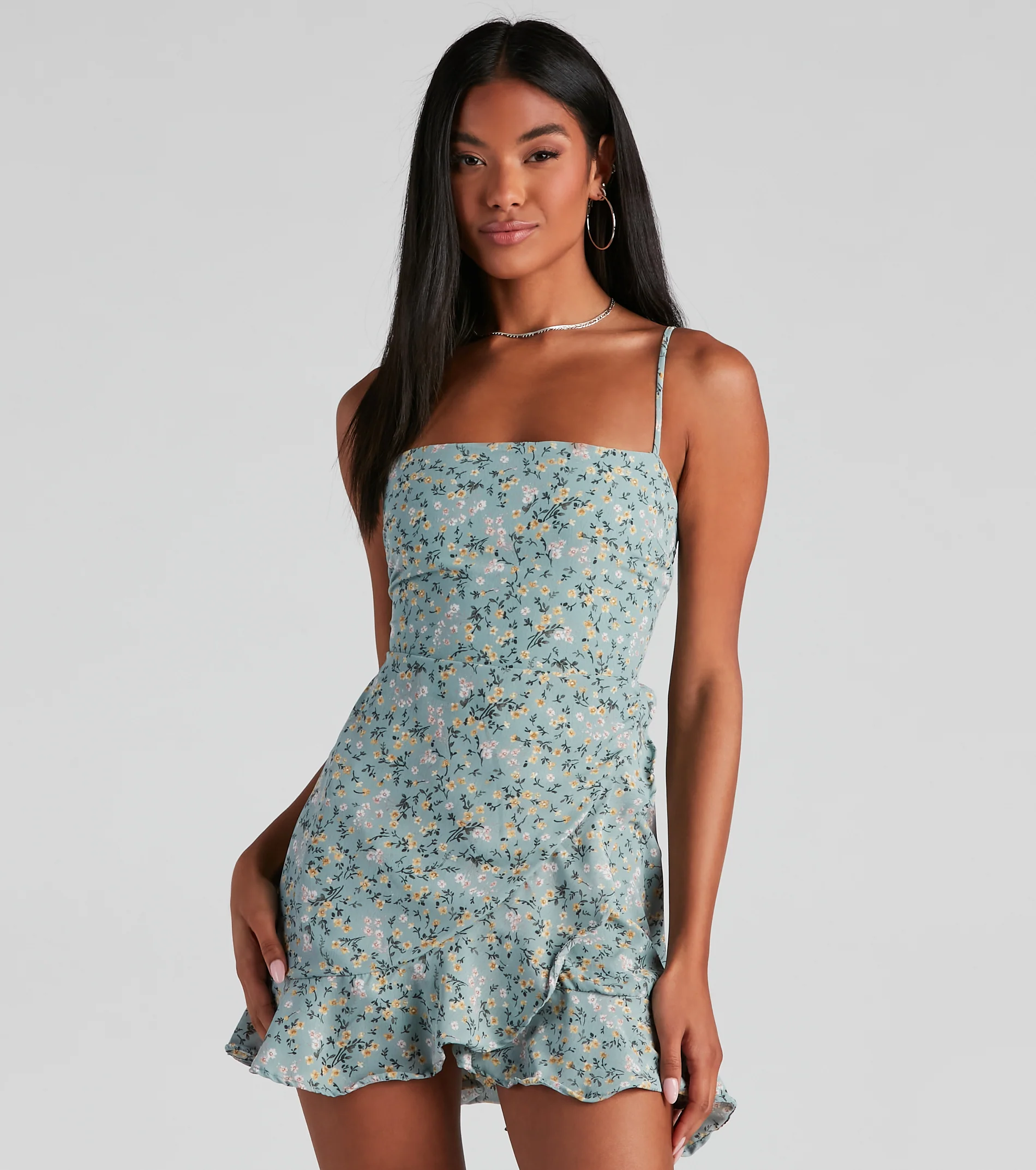 All My Love Ditsy Floral Mini Dress - HomeshopUs
