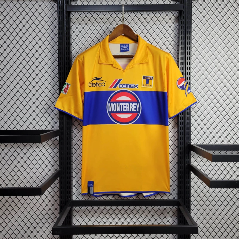 Tigres UANL Home Retro 99/00 football team shirt jersey