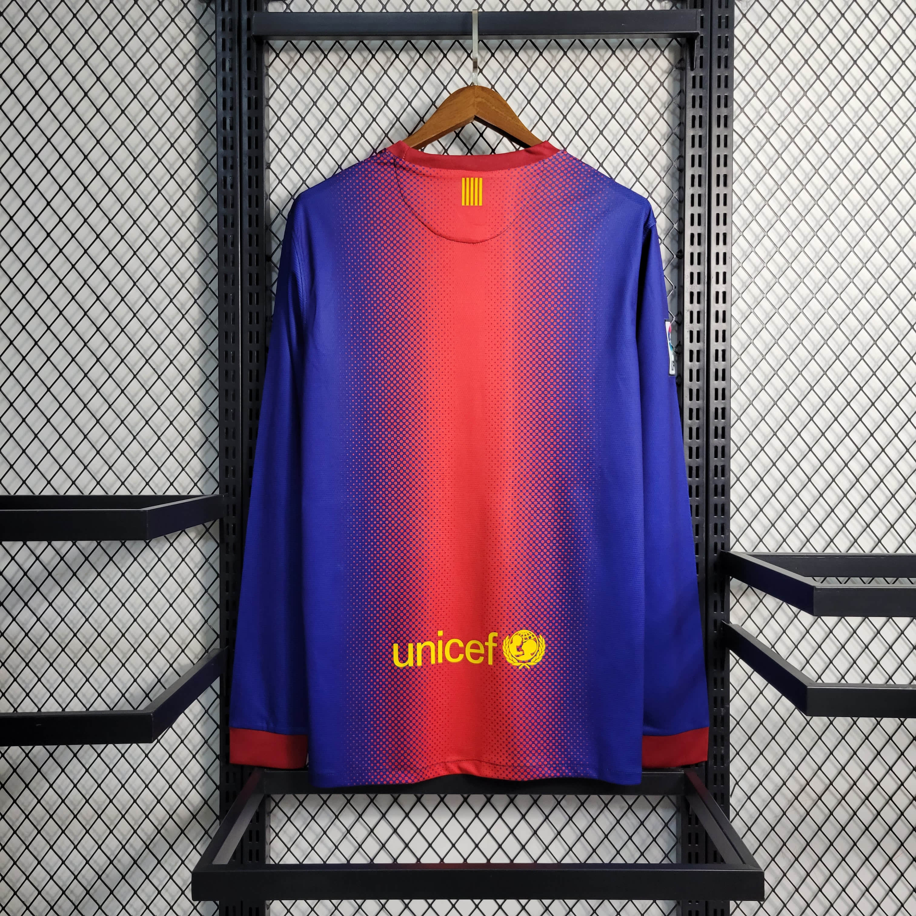 12/13 Retro Barcelona Home Long Sleeve Jersey