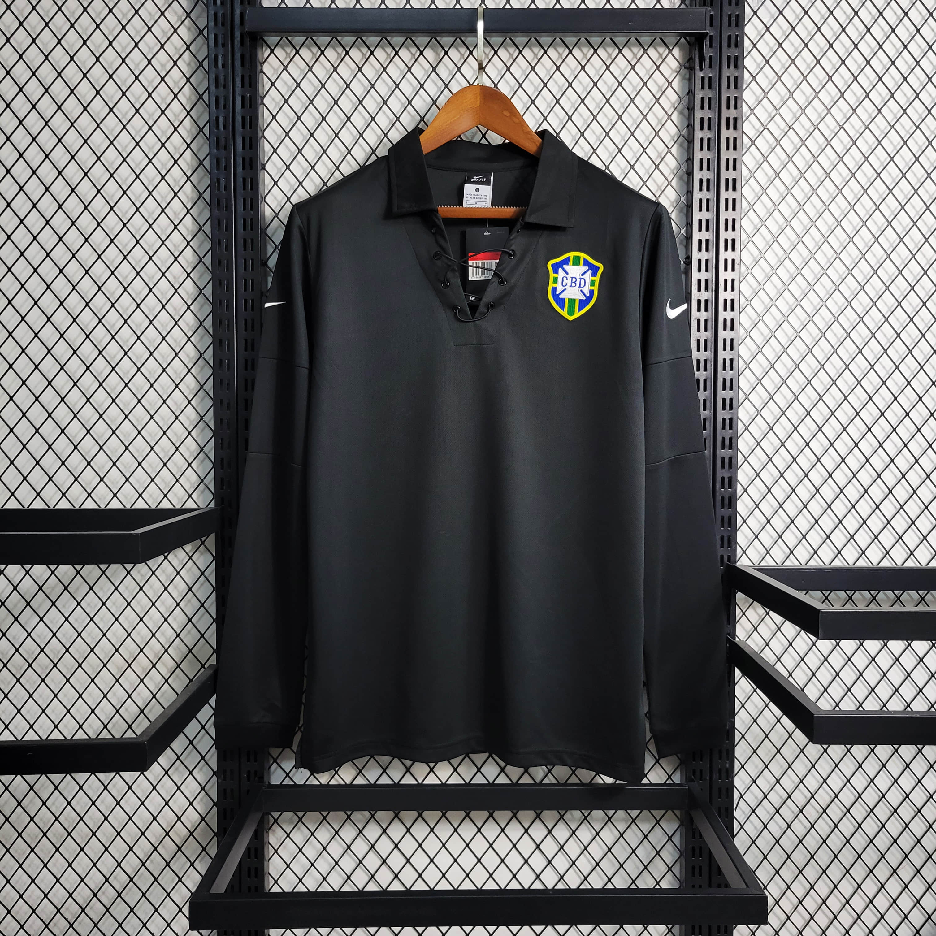 2004 Retro Brazil Goalkeeper Long Sleeve Jersey
