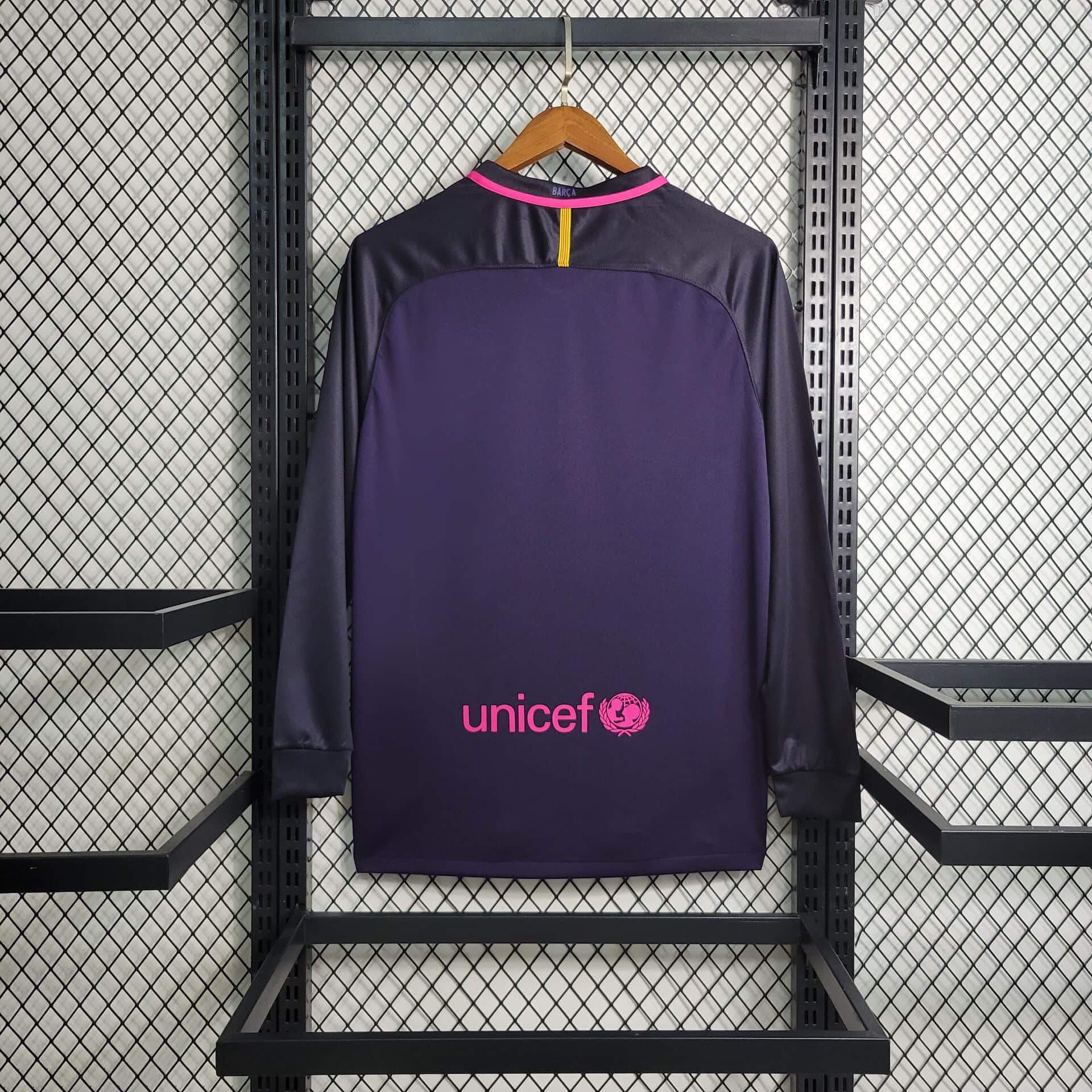 16/17 Retro Barcelona Guest Long Sleeve Jersey