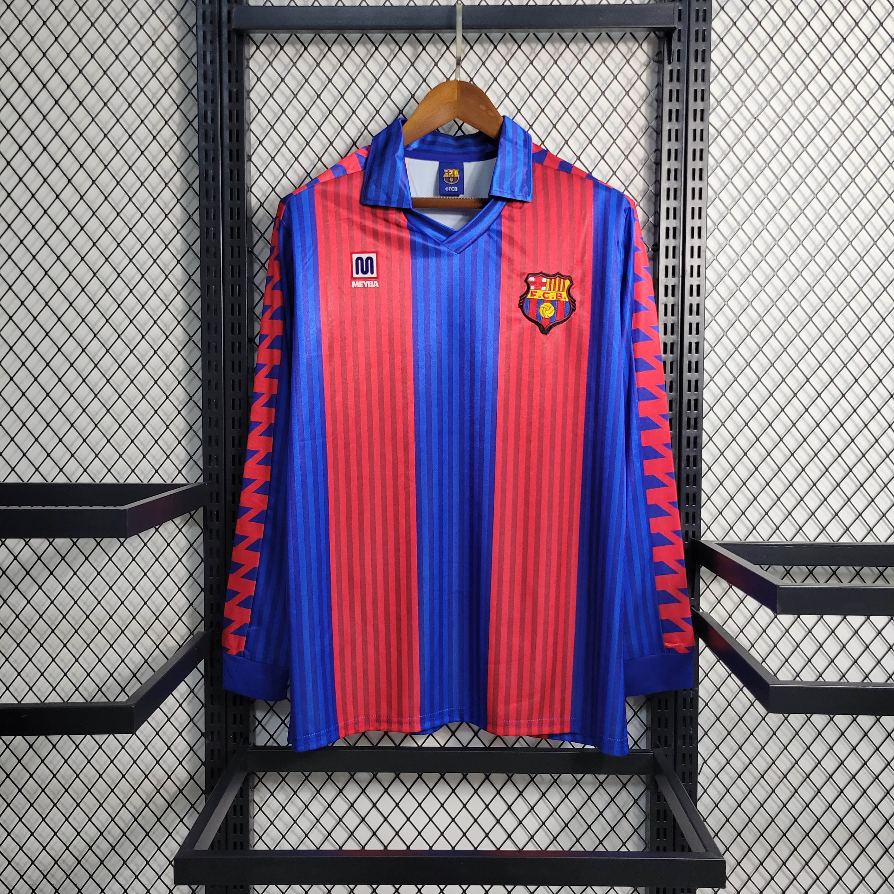 1992 Retro Barcelona Home Long Sleeve Jersey