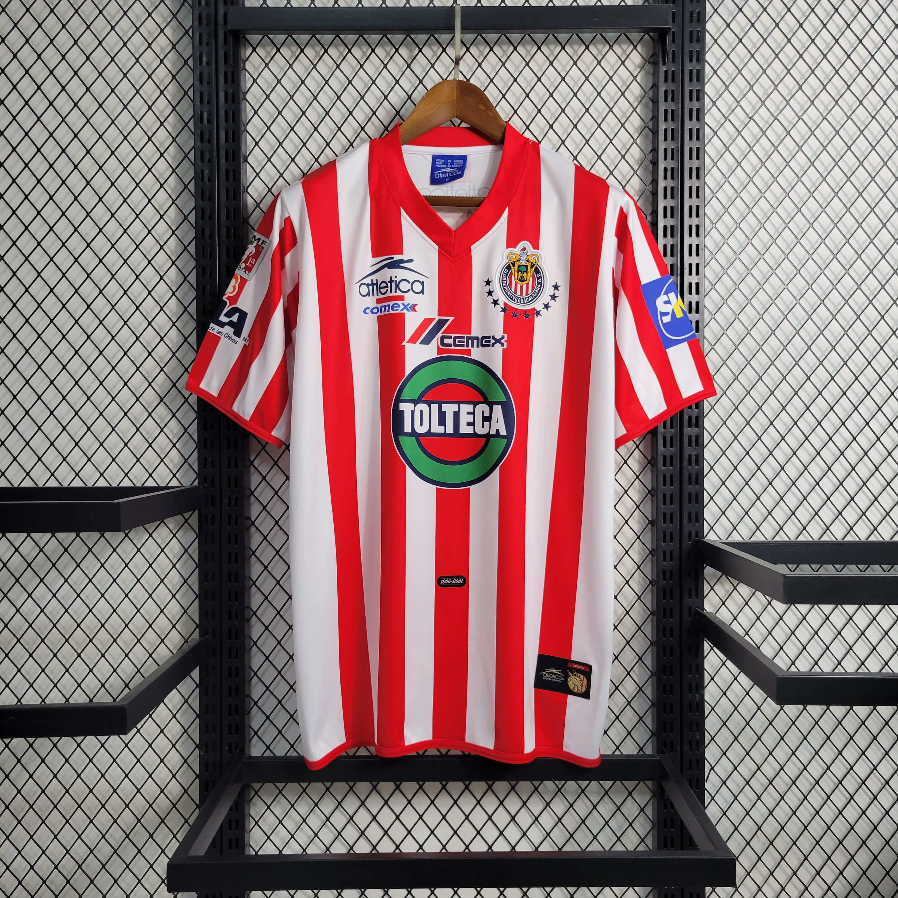Retro 01/02 Chivas Guadalajara home size S-2XL