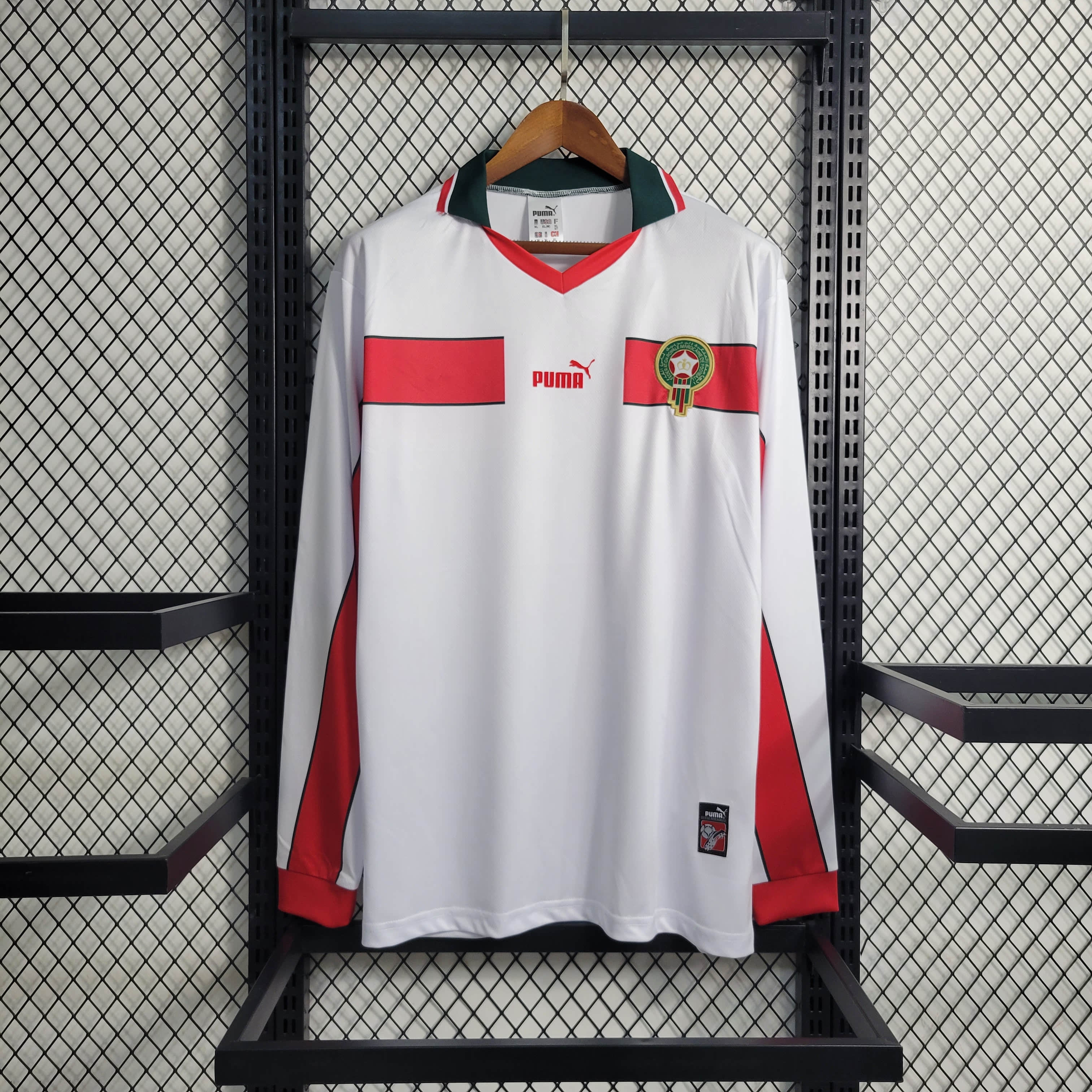 1998 Morocco Retro Long Sleeve Away Jersey