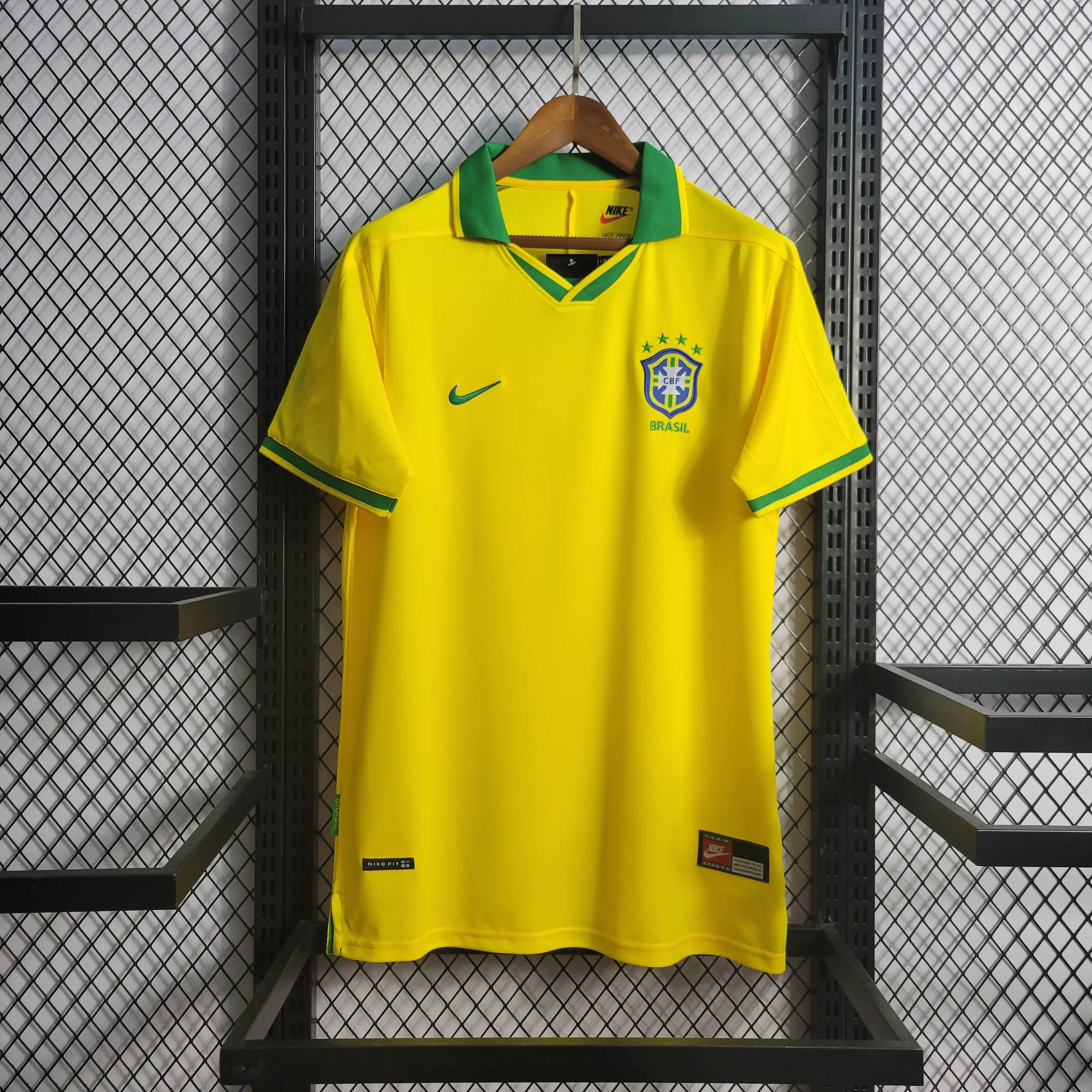 1997 Brazil Retro Home Jersey