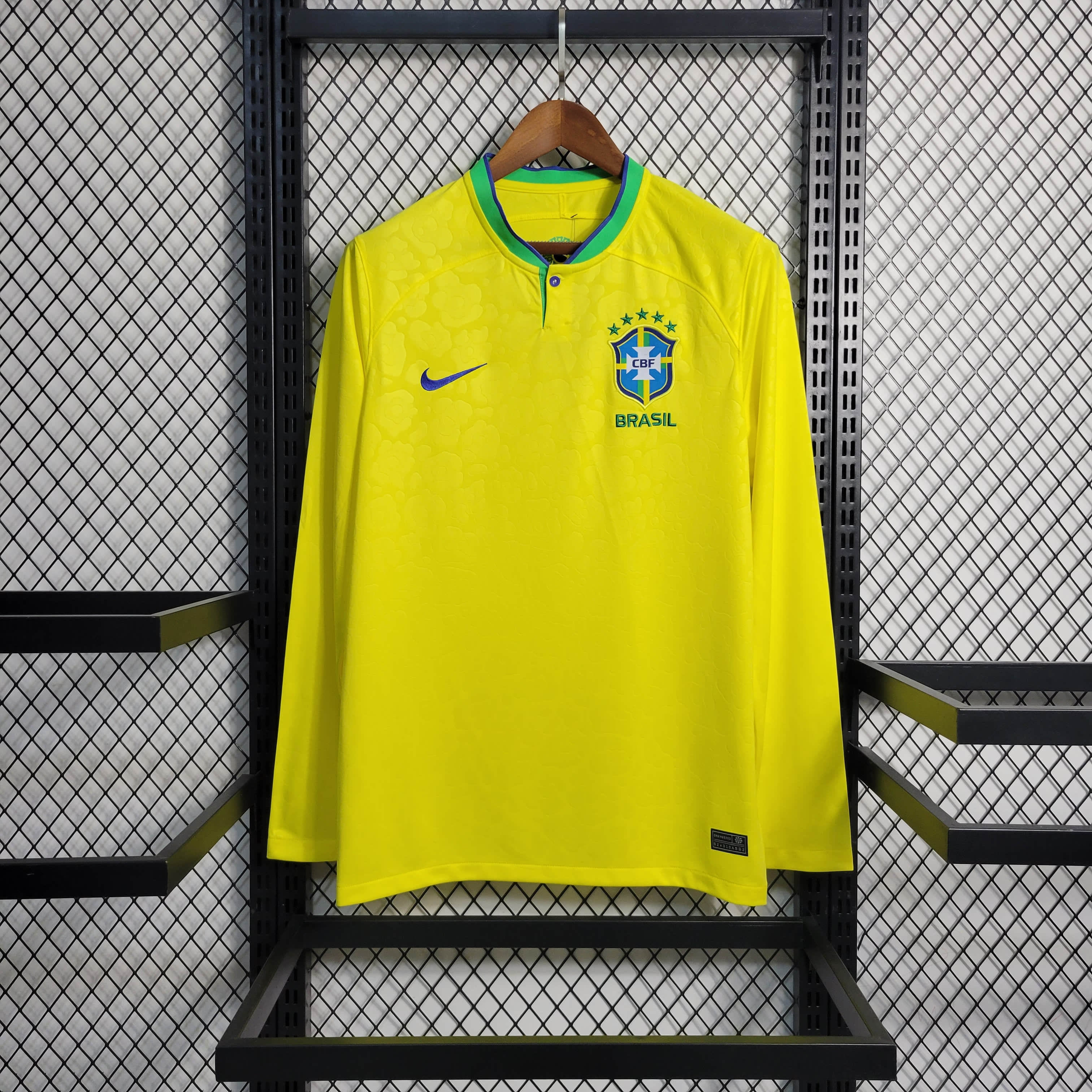 2022 Brazil Home Long-Sleeve Jersey
