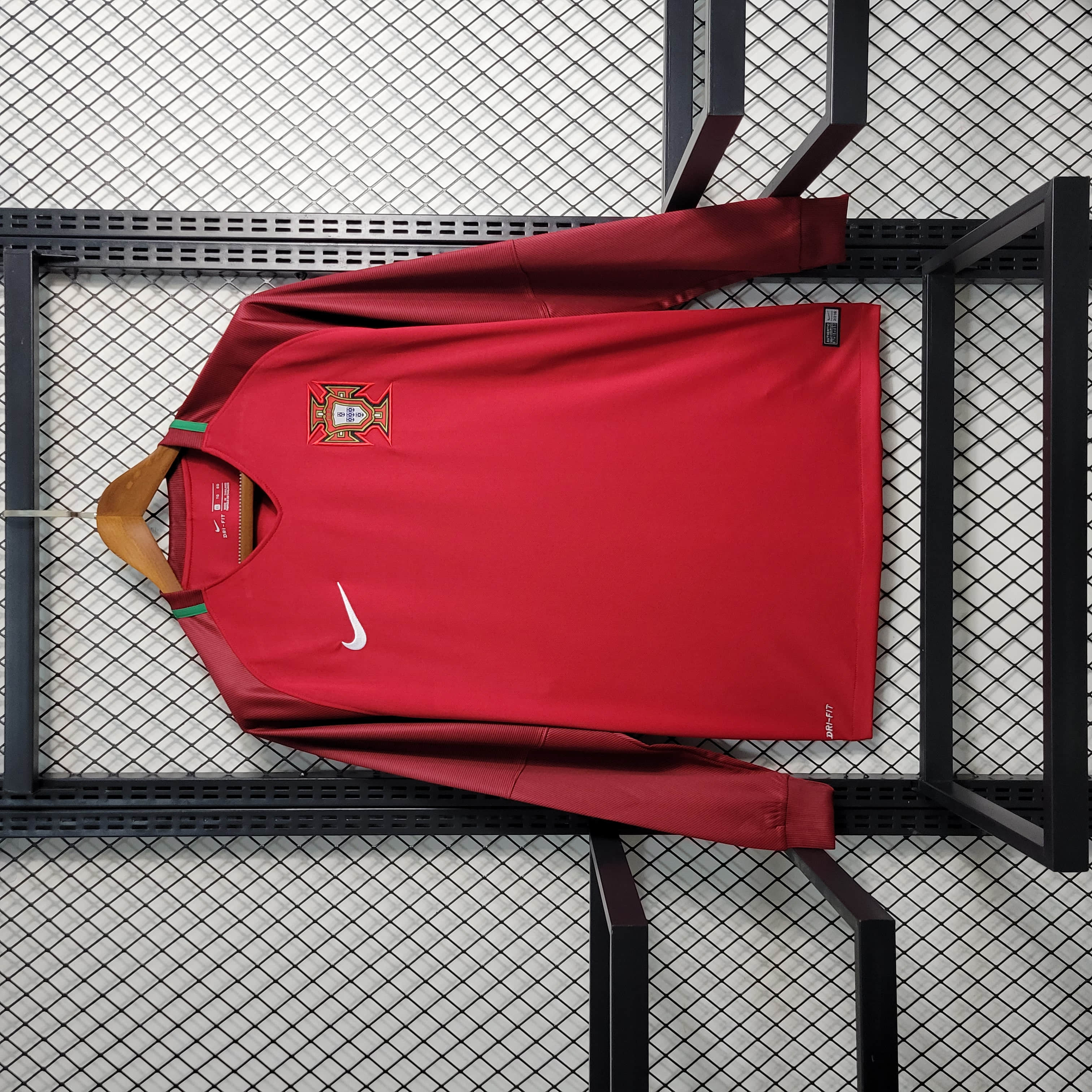 16/17 Retro Portugal Home Long Sleeve Jersey