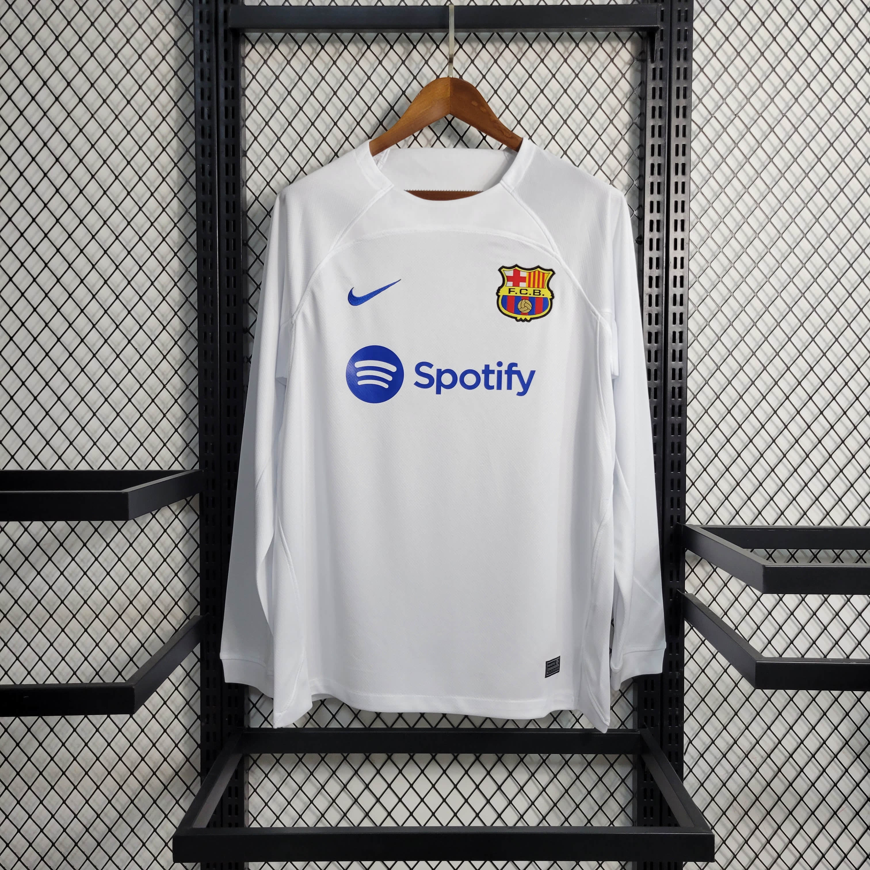 23/24 Barcelona White Away Long Sleeve