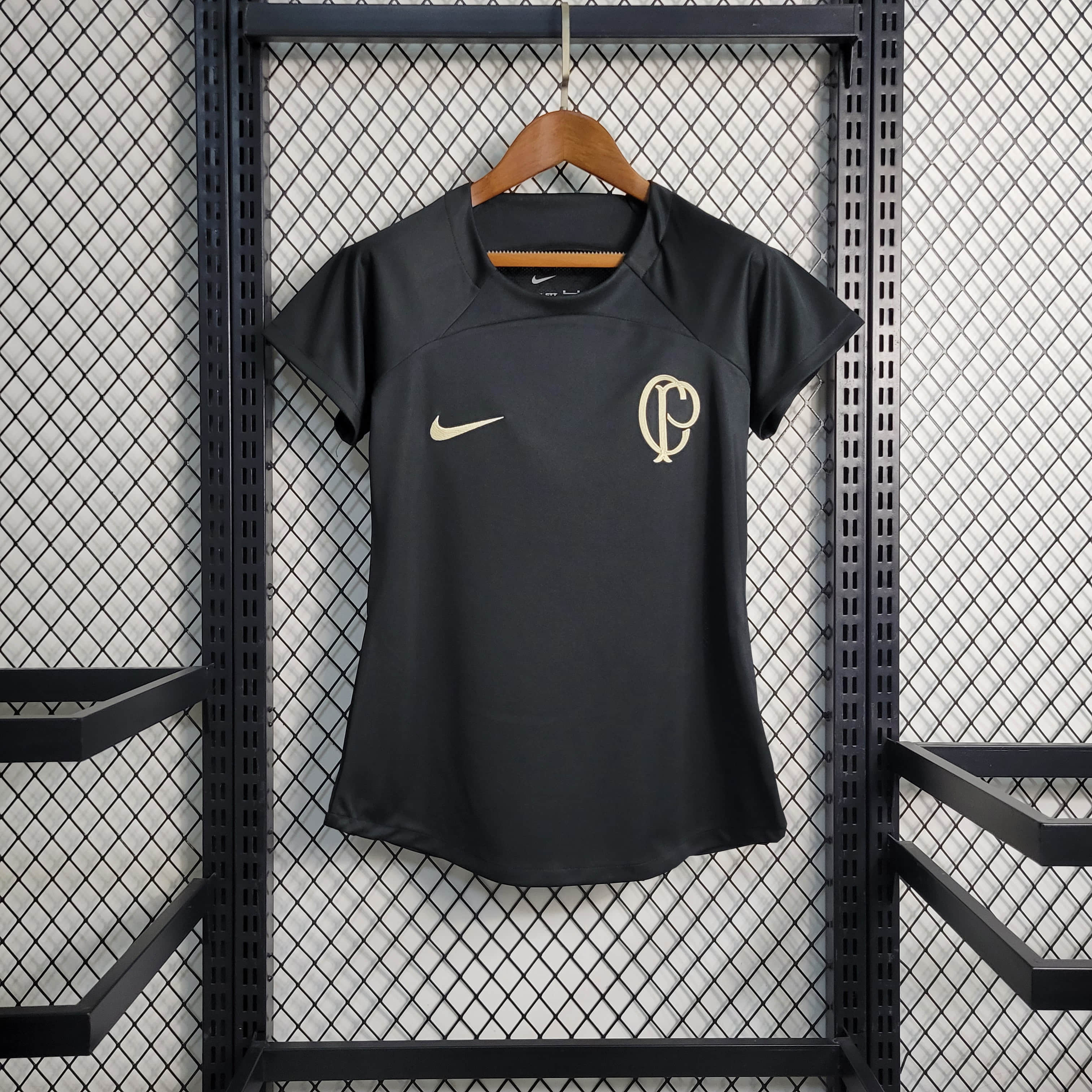 22/23 Women Corinthians Training Shirt Black Size S-XL