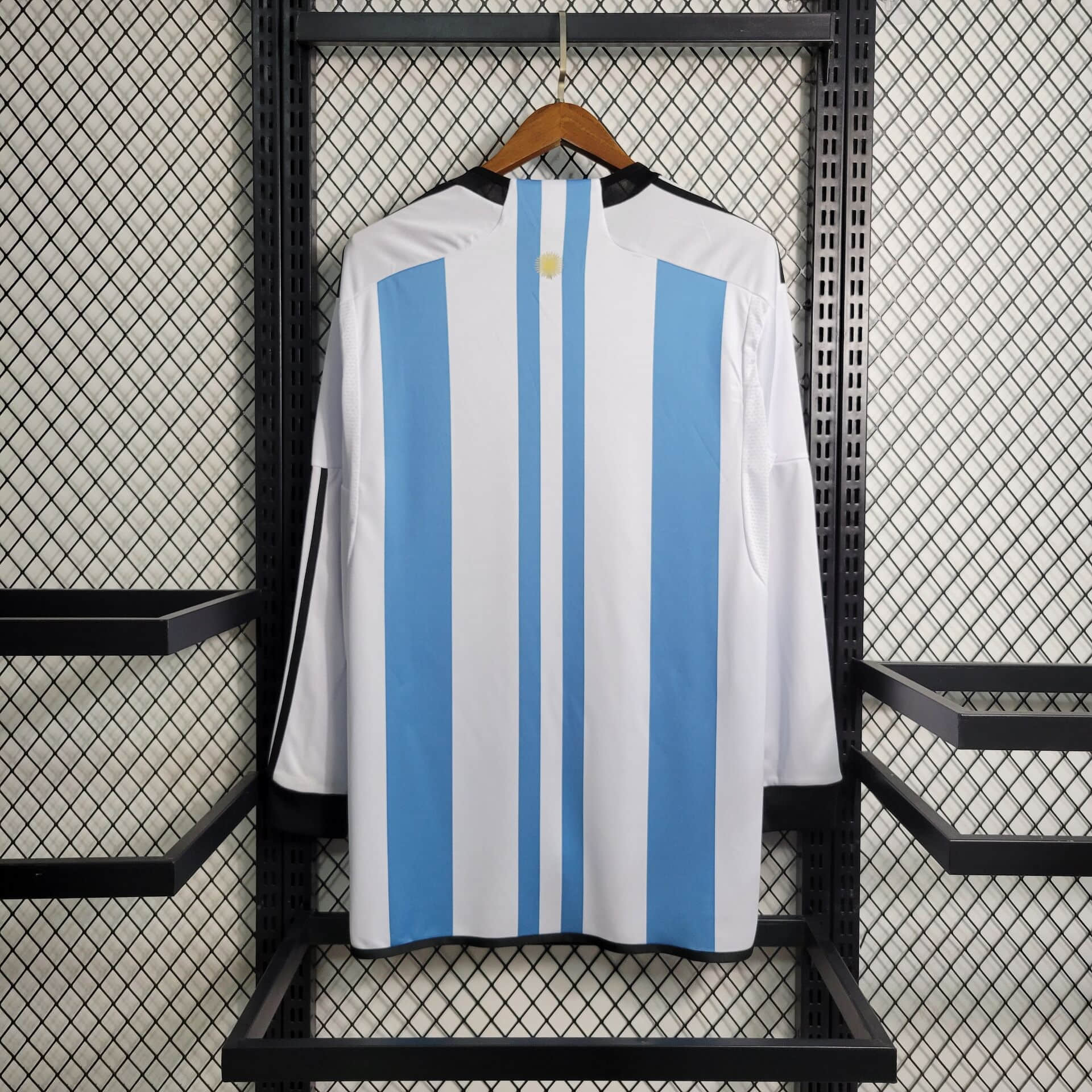 22 Argentina Home 3-Star Long Sleeved Jersey