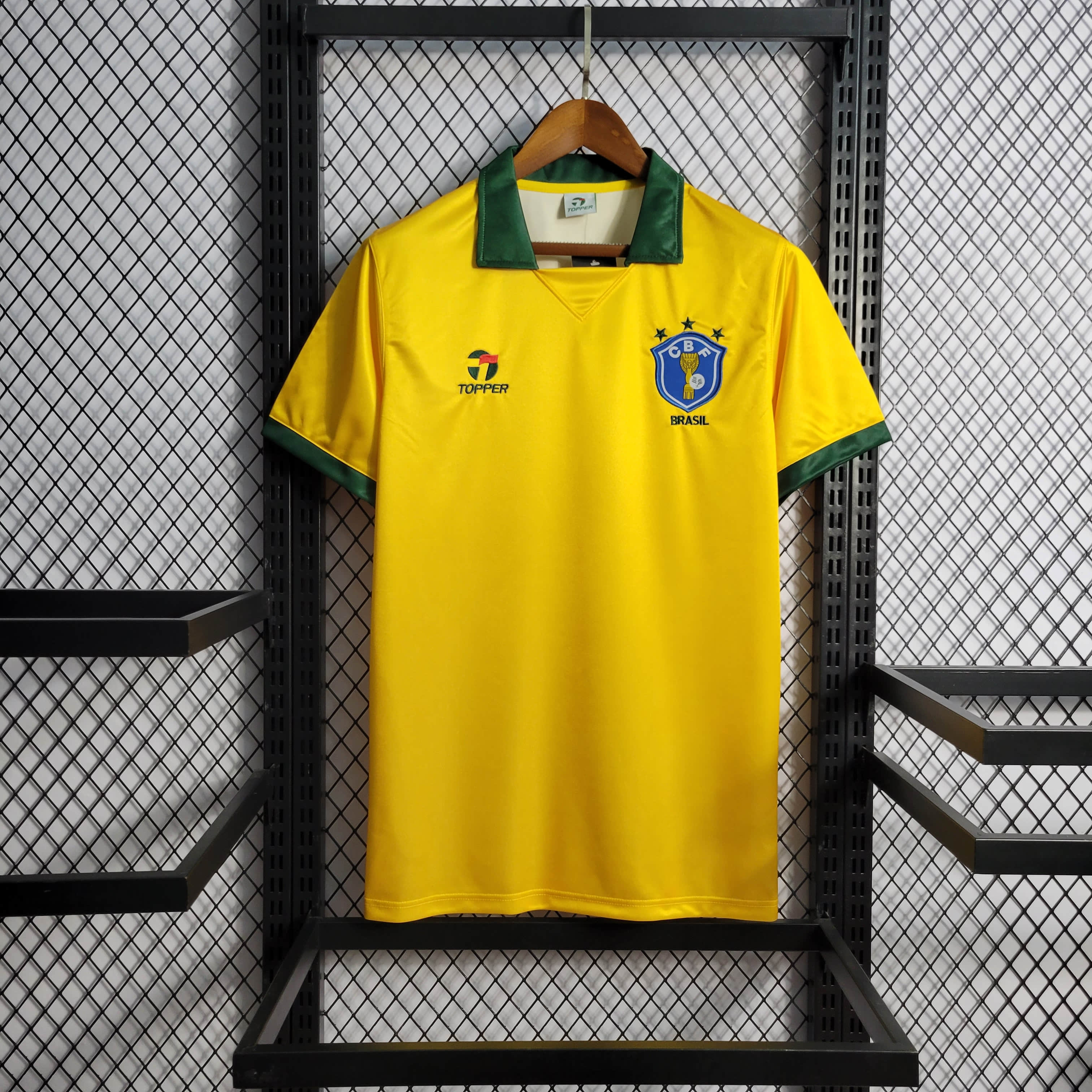 1990 Retro Brazil Home Jersey