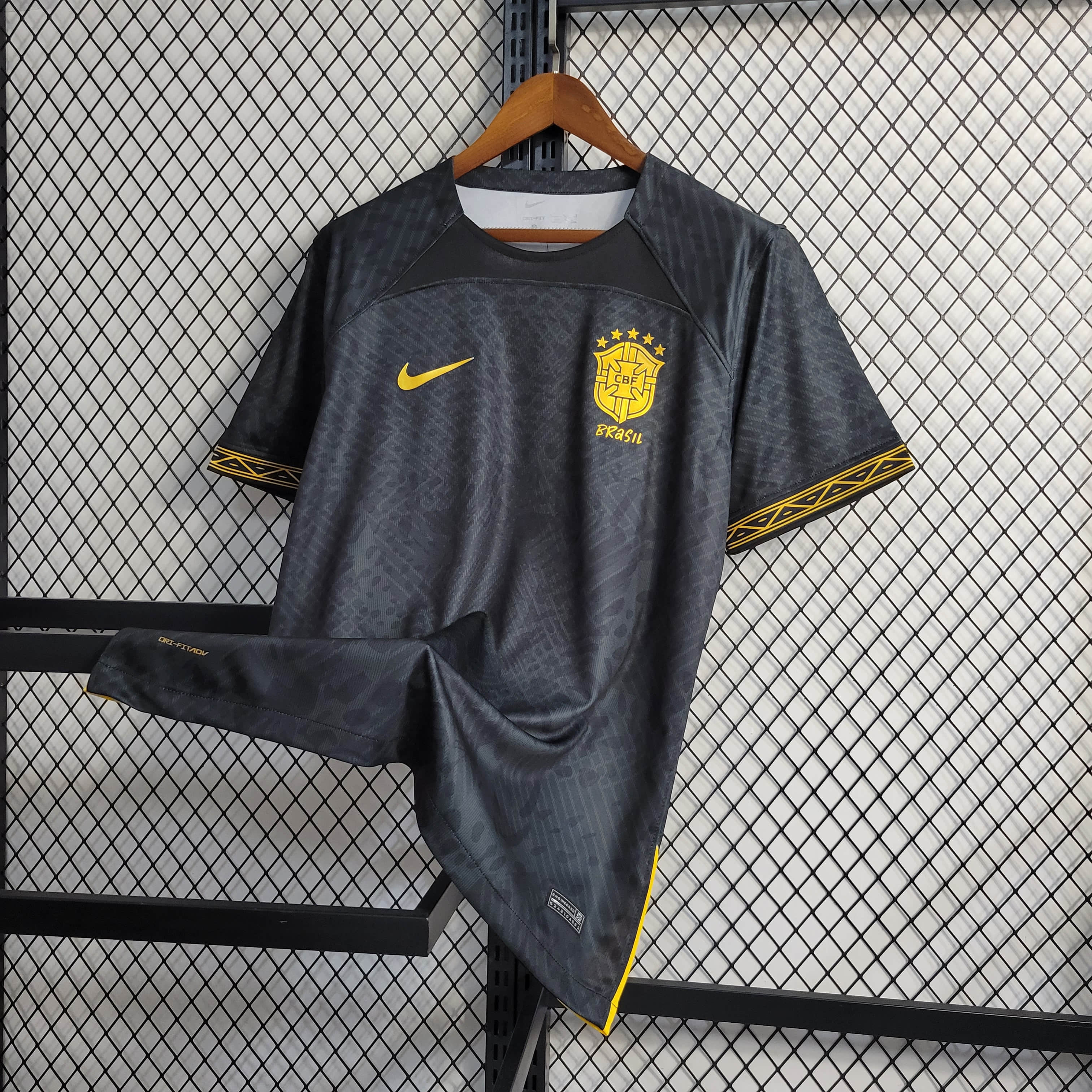 22/23 Brazil Black Leopard Print Special Edition Jersey