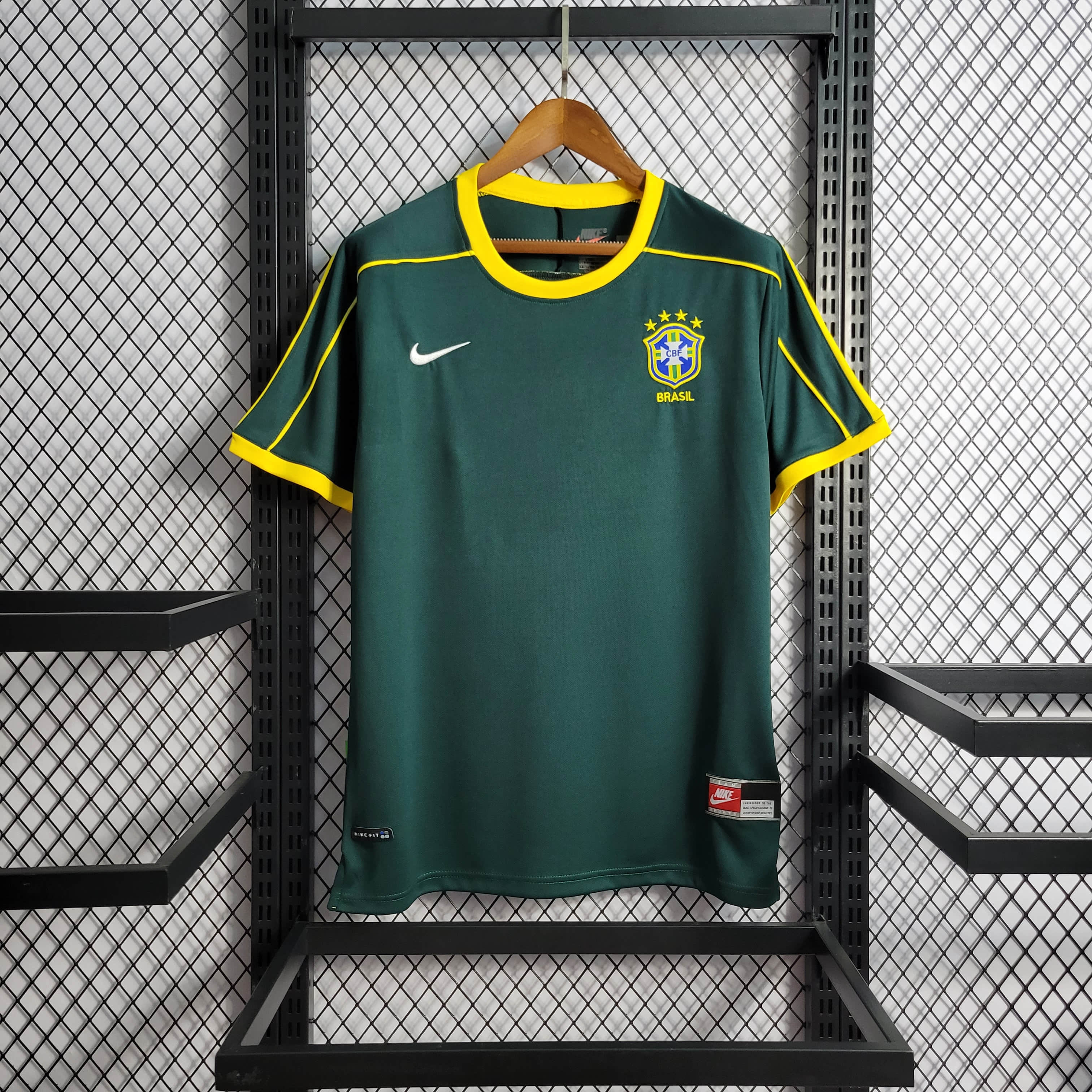 1998 Brazil Retro Goalkeeper 1 Jersey
