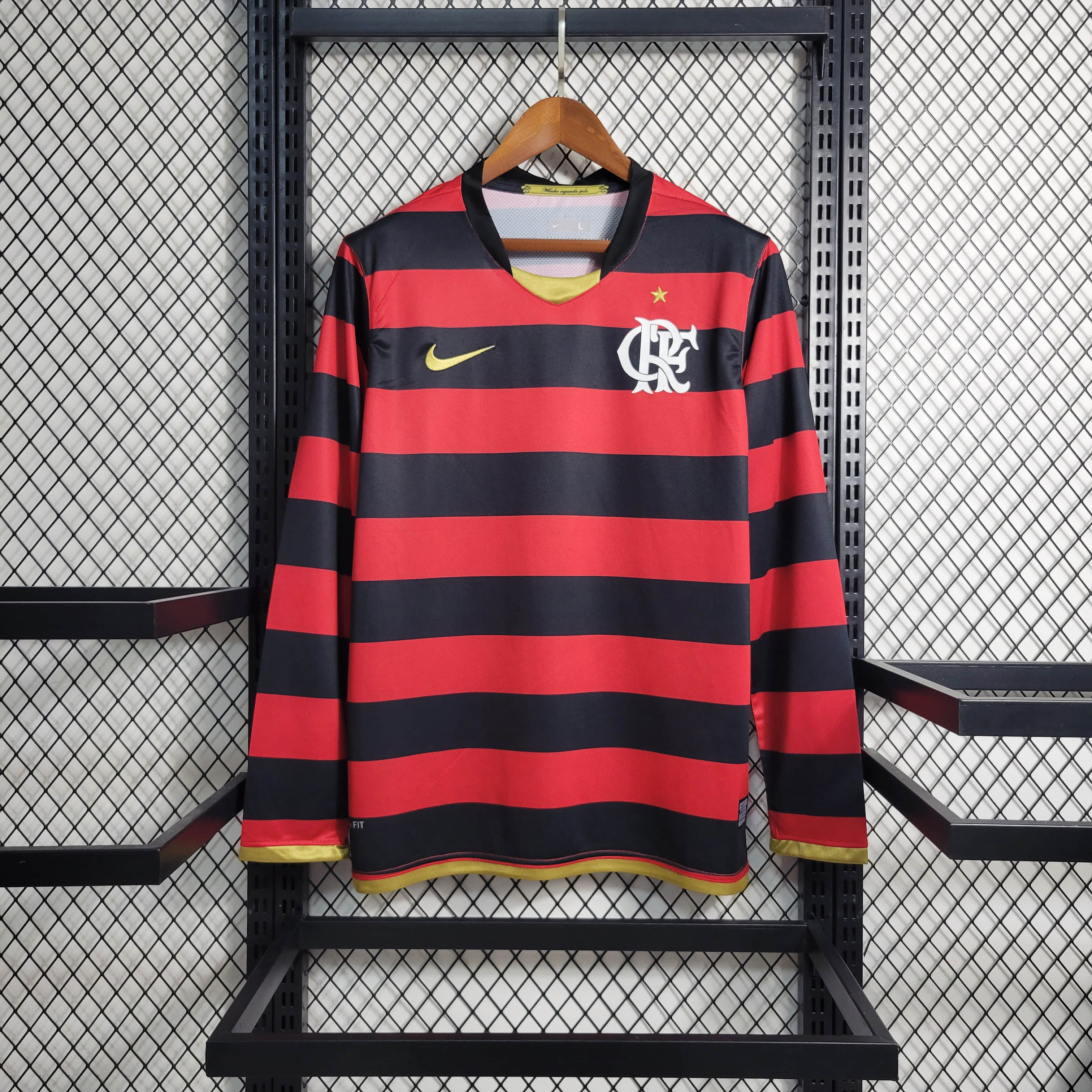Retro 2009 Flamengo Home Long Sleeve Size S-4XL