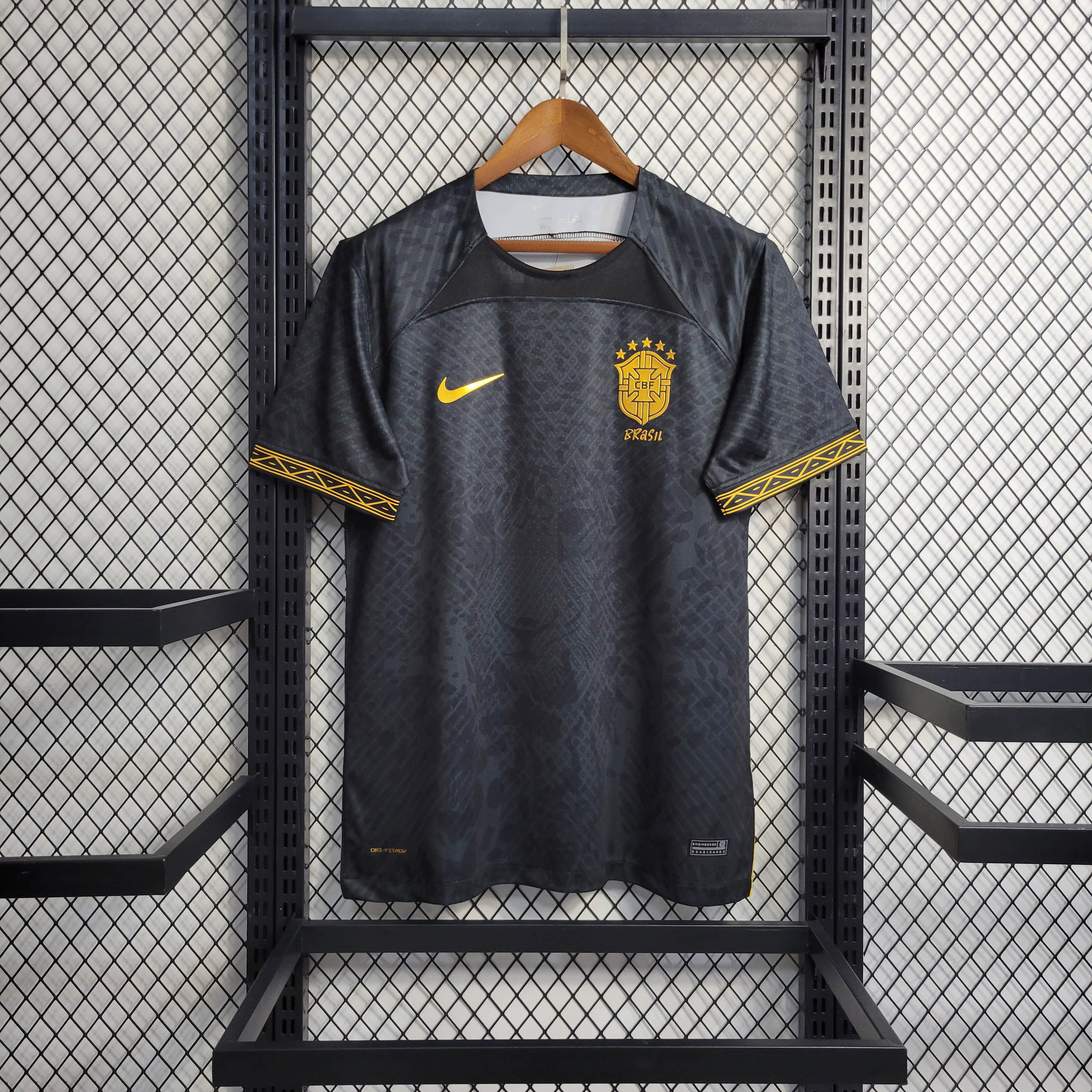 22/23 Brazil Black Leopard Print Special Edition Jersey