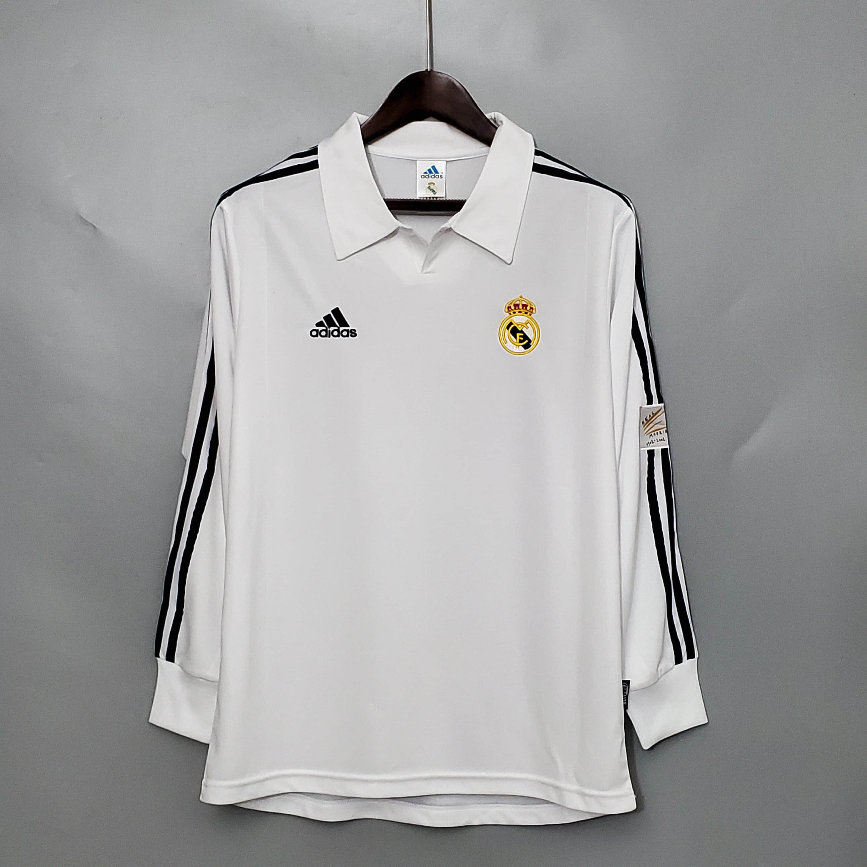 01/02 Retro Real Madrid Champions League Home Jersey