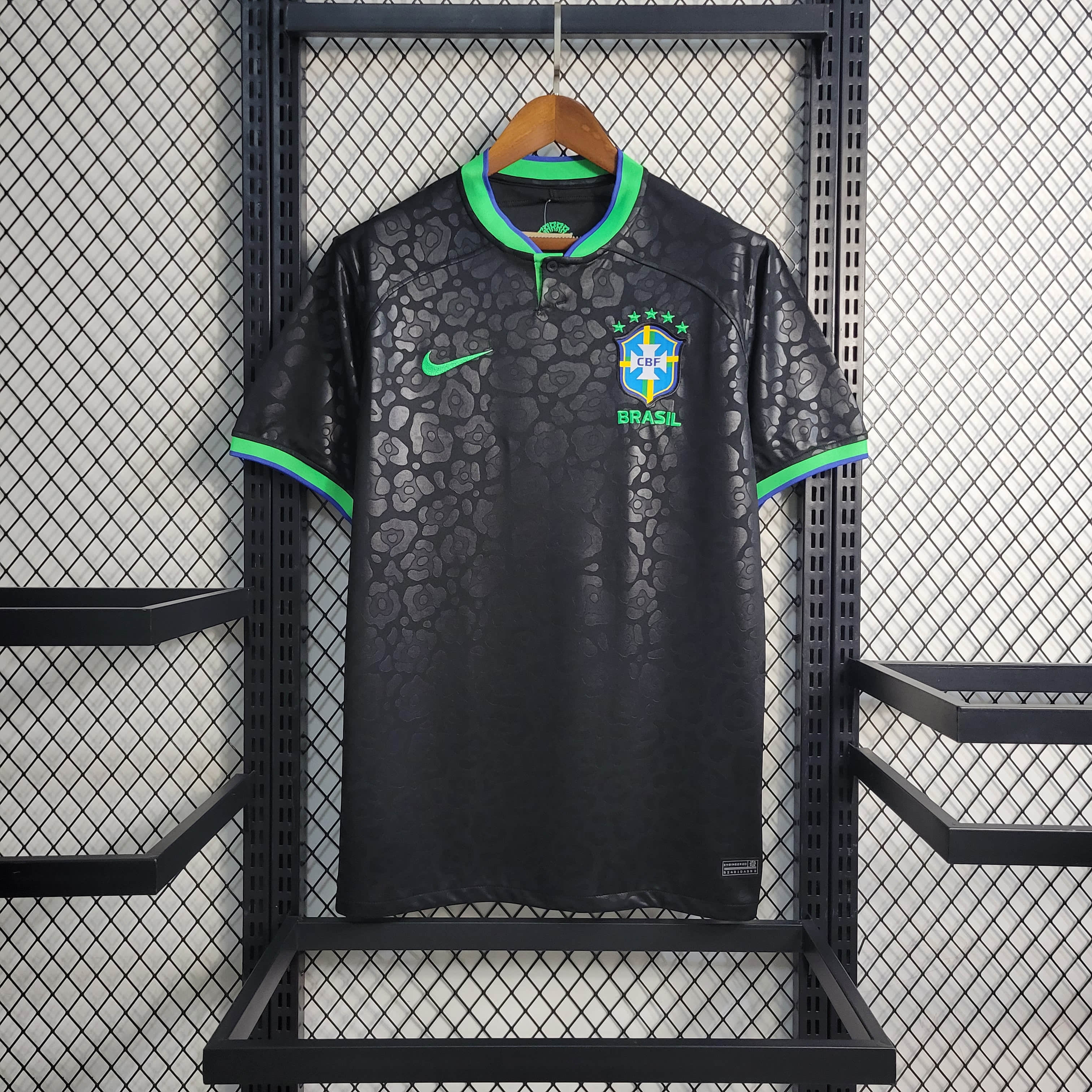 22/23 Brazil Black Leopard National Team Jersey