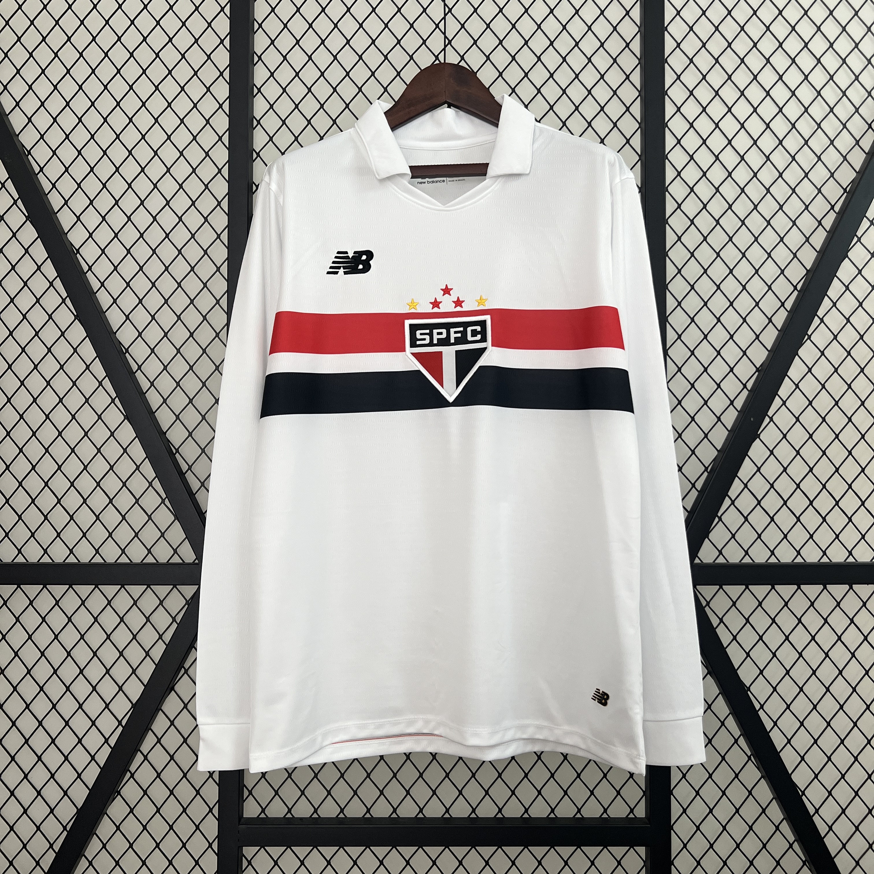 24/25 Long Sleeve Sao Paulo Home S-4XL