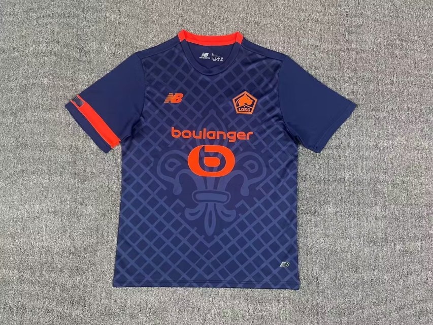 23-24 LOSC Lille third blue soccer jersey