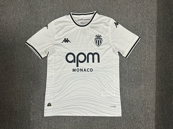 24-25 AS Monaco third white soccer jersey