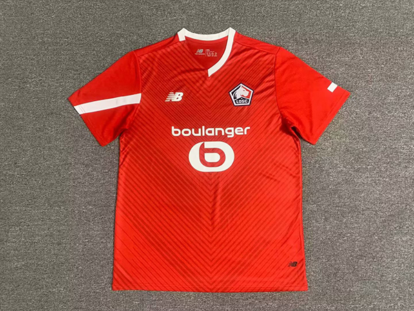 23-24LOSC Lille home red soccer jersey