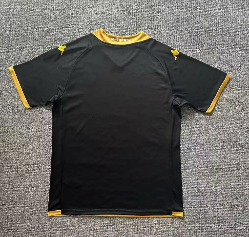 23-24 AS Monaco away black soccer jersey